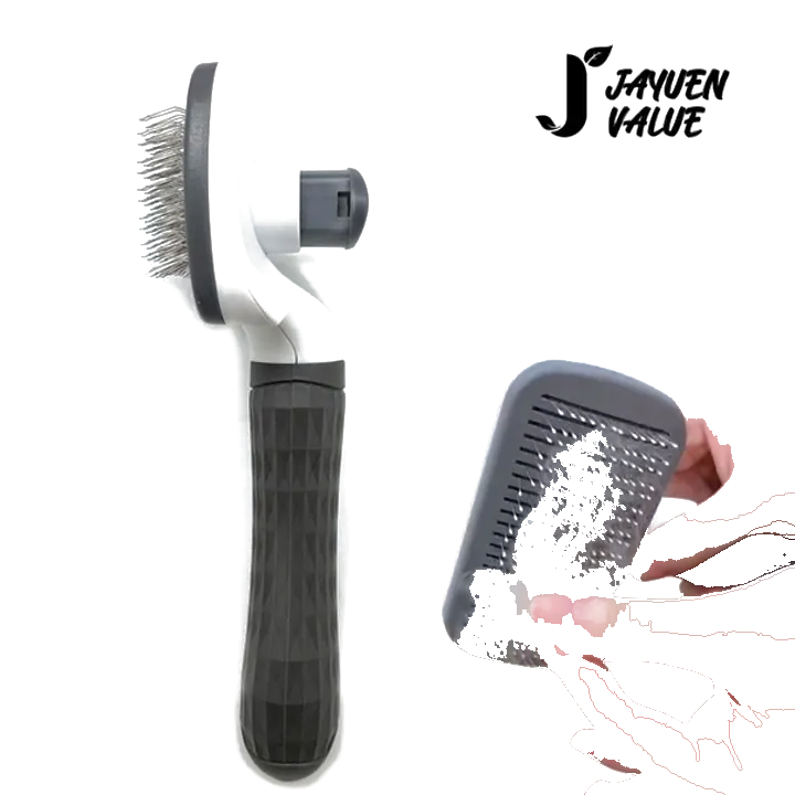 자연밸류 강아지 고양이 털빗 직사각형 브러쉬 JVM-OBX01