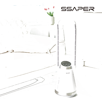 셰퍼 에어리움 무드등 날개없는 선풍기 SS-J6015