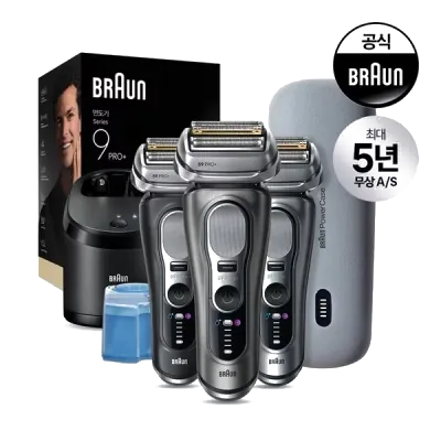 [BRAUN] 브라운 전기면도기 시리즈9 PRO Plus 울트라 씬 + 파워케이스 (색상랜덤)