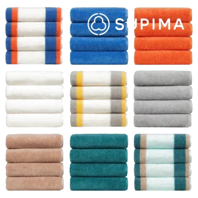 무한타올 프레피 수피마 타올 40수 220g X 3매 (랜덤발송)