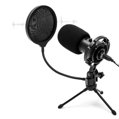 코시 MK2092UB 개인방송 USB 마이크 팝필터 윈드스크린 쇼크마운트